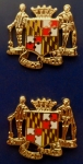 Maryland State Crest Gold COLLAR/LAPEL PINS